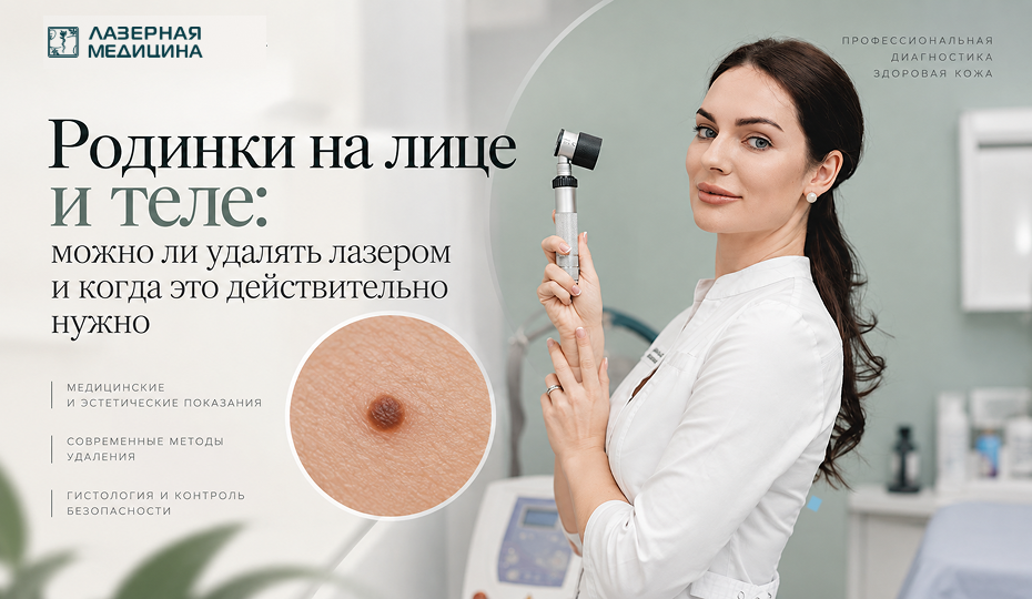 Родинки на лице и теле: можно ли удалять лазером и когда это действительно нужно