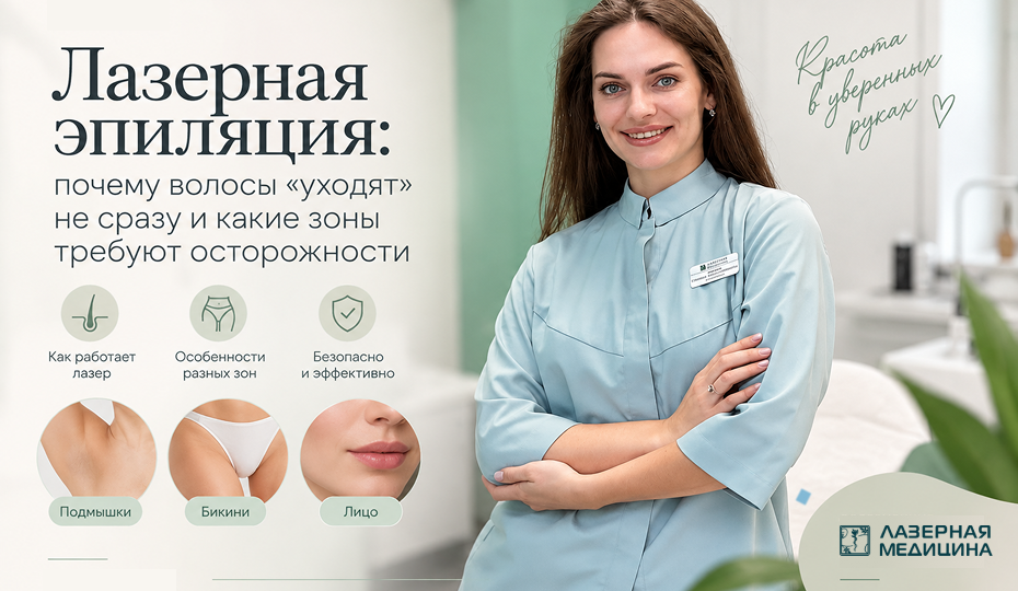 Лазерная эпиляция: почему волосы «уходят» не сразу и какие зоны требуют осторожности